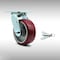 Service Caster 5 Inch SS Poly on Aluminum Swivel Caster with Roller Bearing and Swivel Lock SCC SCC-SS30S520-PAR-BSL - alternate 1
